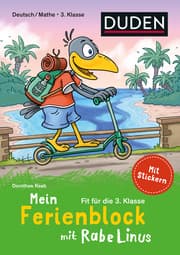 Cover of Mein Ferienblock mit Rabe Linus - Fit für die 3. Klasse