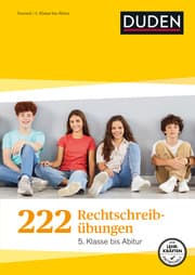 Cover of 222 Rechtschreibübungen - 5. Klasse bis Abitur